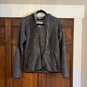 Columbia Women's Gray Black Hooded Zip Jacket